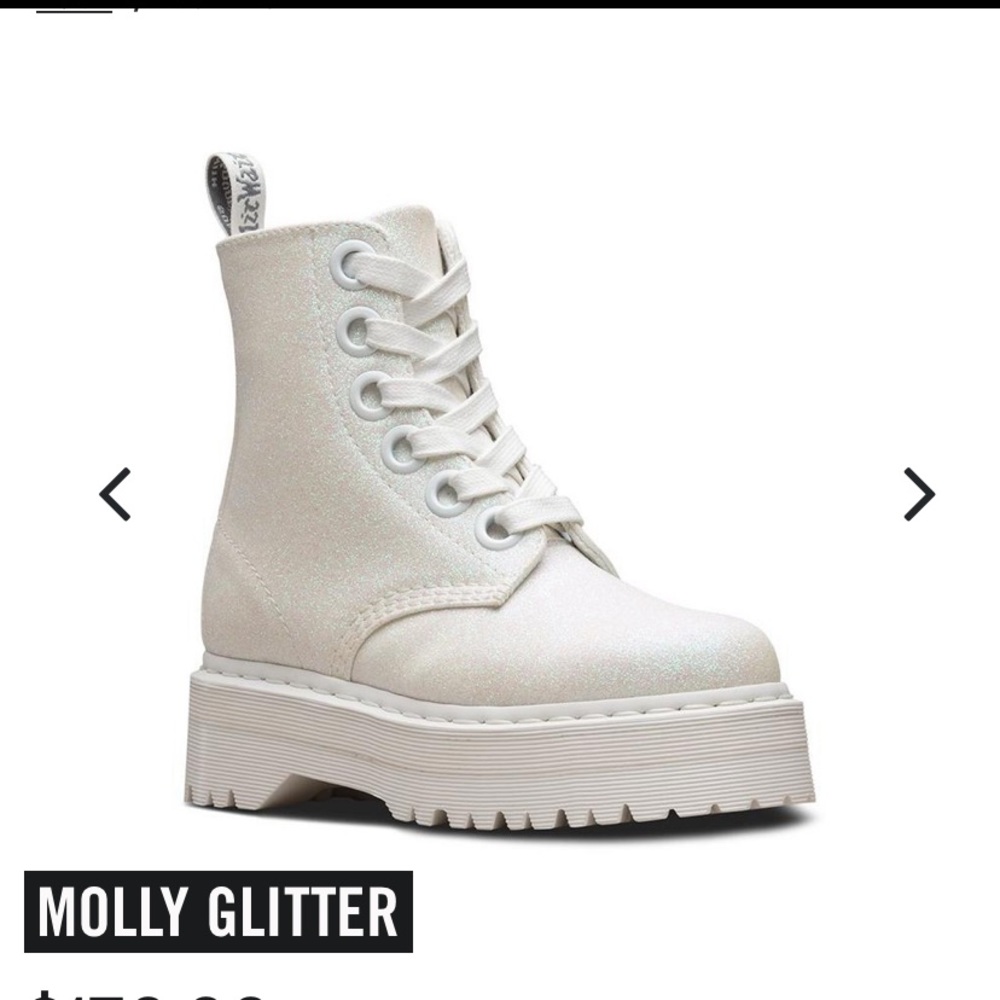 dr martens molly glitter boots